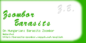 zsombor barasits business card